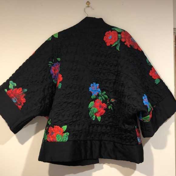 KENZO X H&M quilted silk reversible kimono jacket sz S - Picture 12 of 12
